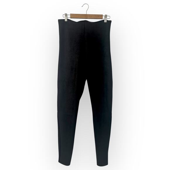 Commando Women's Faux Suede Leggings SDE101 Size XL Black Slimming High Rise - Picture 2 of 10